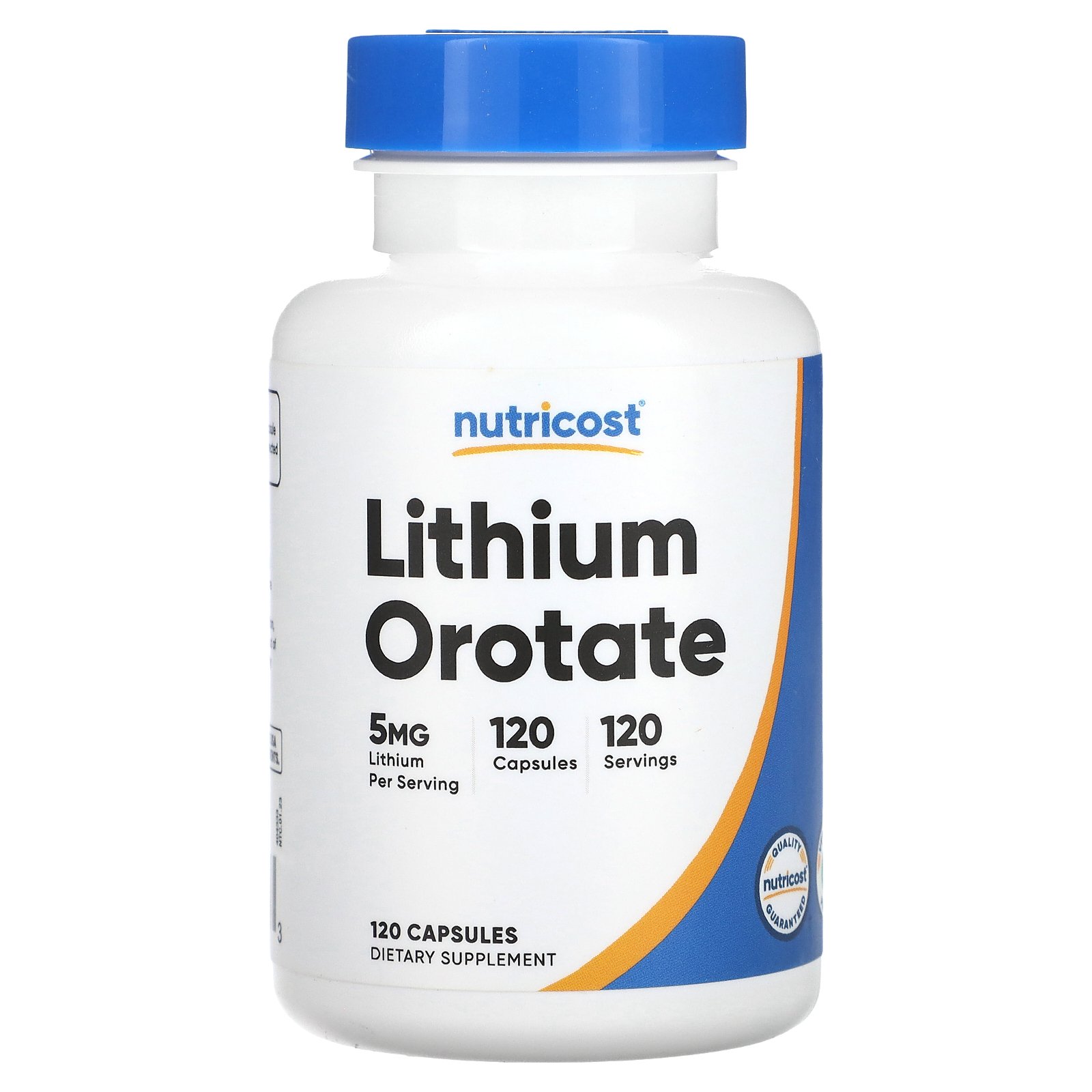 【POINT20倍★01/09 20:00〜1/16 01:59】Nutricost オロチン酸リチウム 【 iHerb アイハーブ 公式 】 ニュートリコスト オロチン酸 リチウム サプリメント サプリ カプセル 5mg 120粒画像