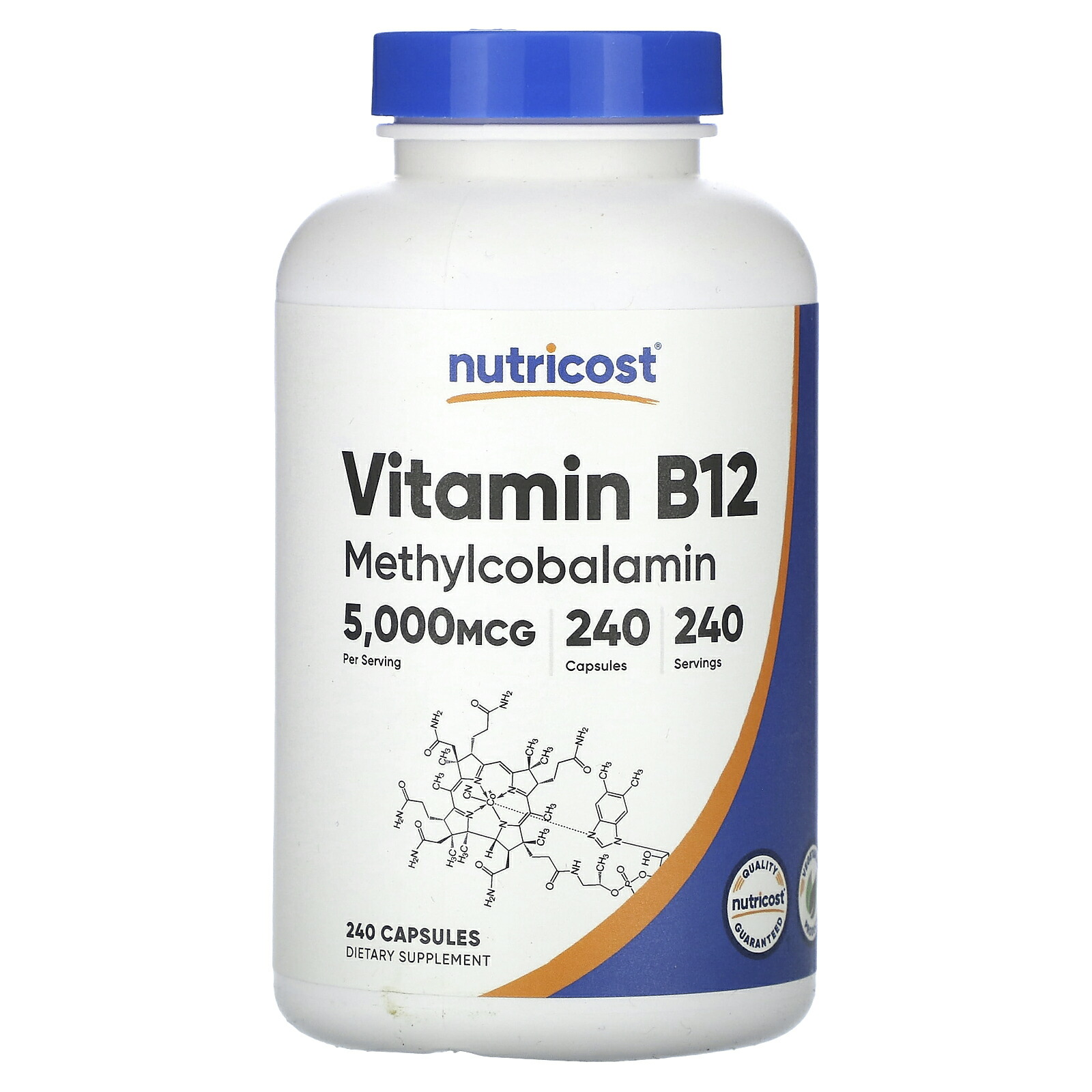 【15%OFFクーポン★4/14 20:00~4/20 23:59】Nutricost ビタミンB12 【 iHerb アイハーブ 公式 】 ニュートリコスト ビタミンB ビタミン B12 B ビタミンB群 ビタミン類 ビタミンサプリ メチルコバラミン サプリメント サプリ カプセル 5,000mcg 240粒