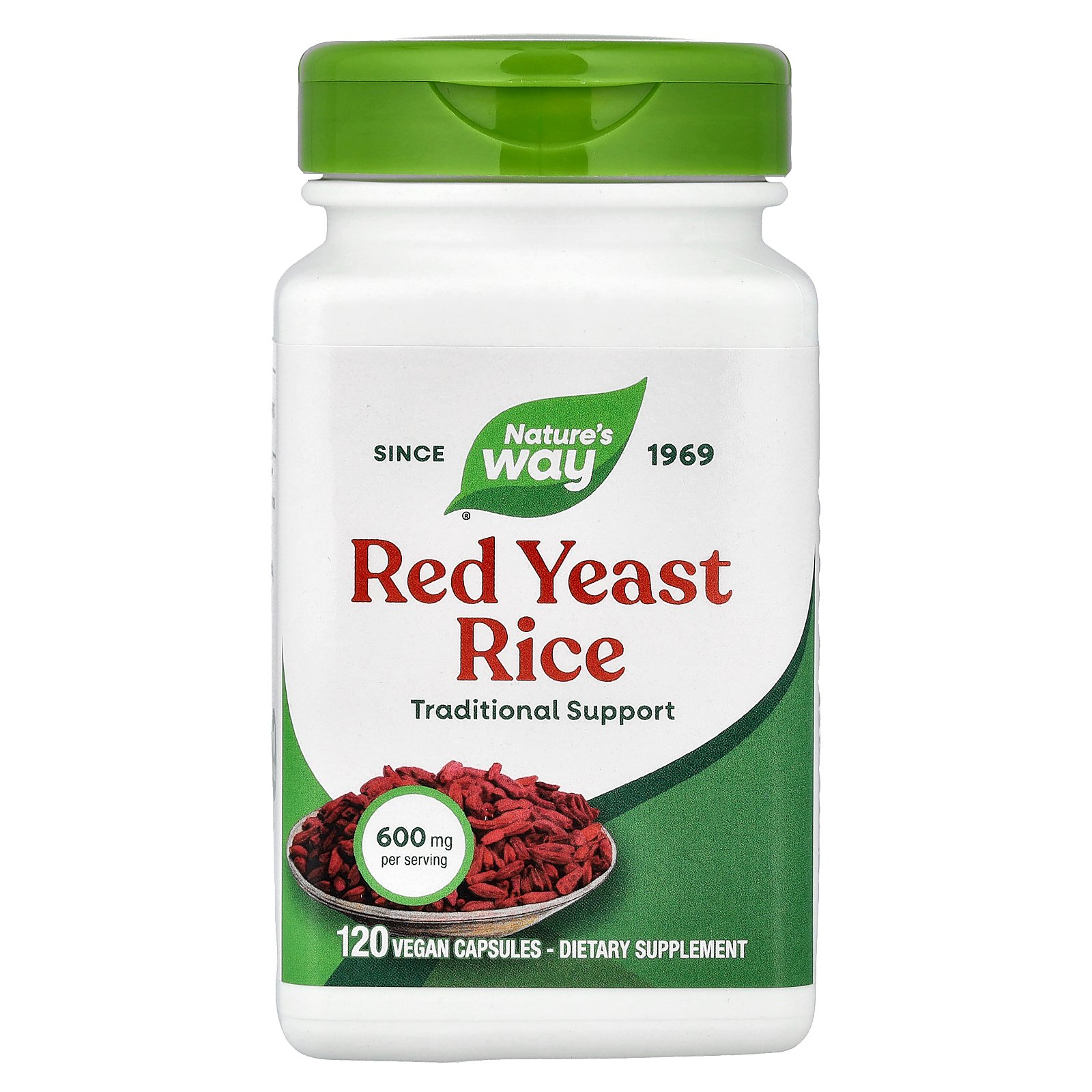 【15%OFFクーポン★4/14 20:00~4/20 23:59】Nature's Way 紅麹 【 iHerb アイハーブ 公式 】 ネイチャーズウェイ レッド イースト ライス 紅色 酵母 米 サプリメント サプリ ヴィーガンカプセル 600ml 120粒
