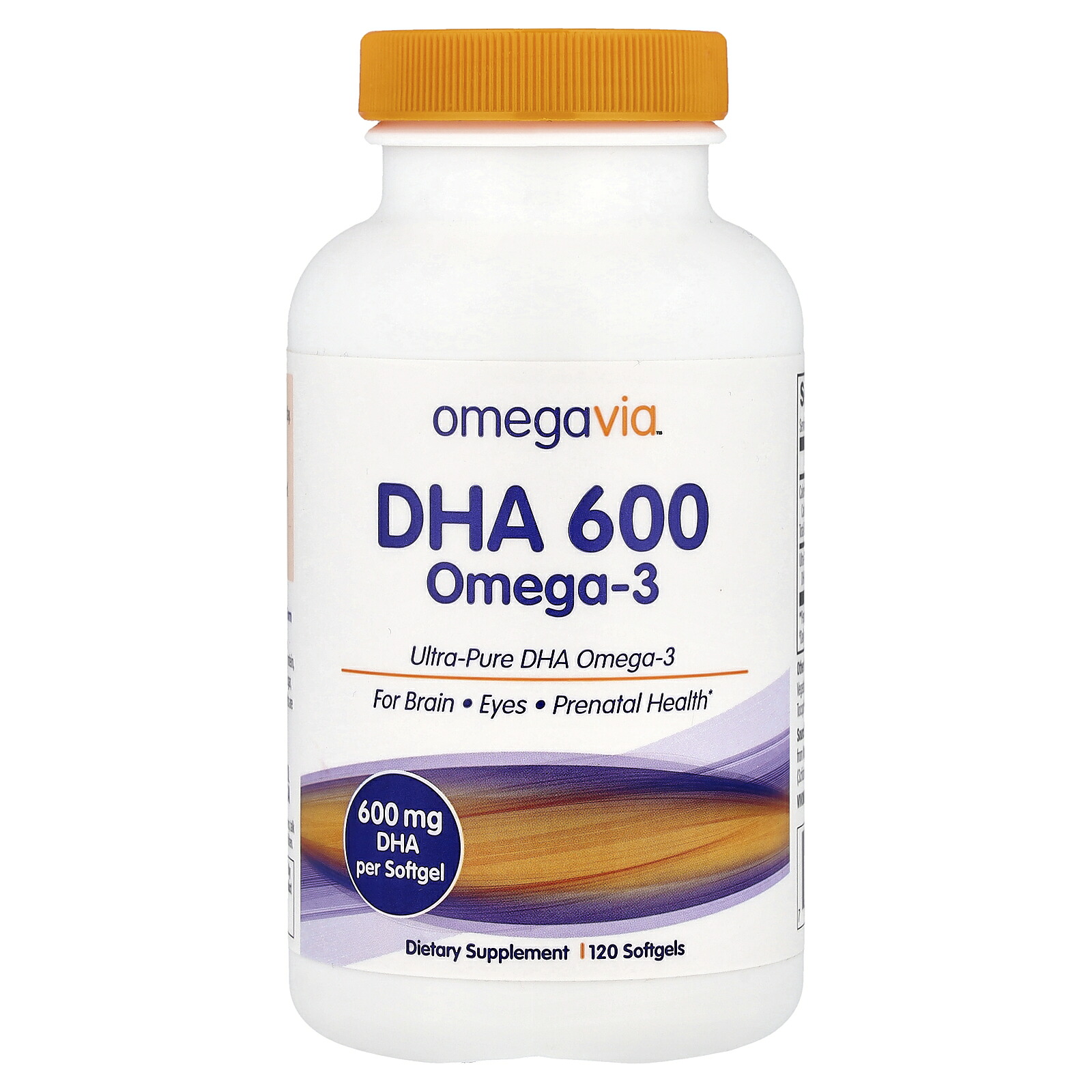 【15%OFFクーポン★4/14 20:00~4/20 23:59】OmegaVia DHA600 【 iHerb アイハーブ 公式 】 オメガヴィア DHA オメガ3 オメガ3脂肪酸 フィッシュオイル ドコサヘキサエン酸 サプリメント サプリ ソフトジェル 600mg 120粒
