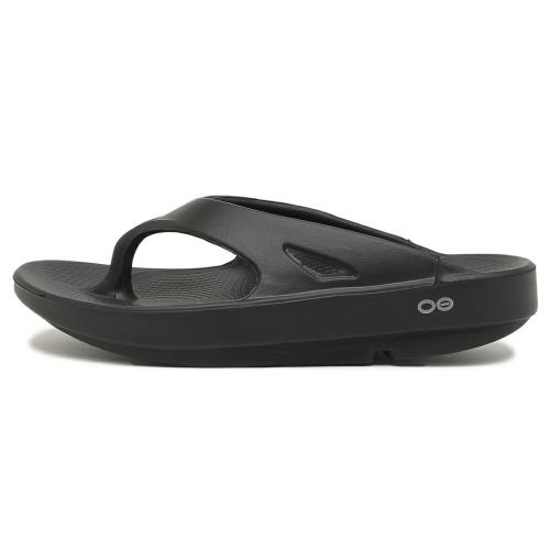 ウーフォス OOFOS Ooriginal ウー事あたらしい リカバリーサンダル メンズ レディース トングタイプ 黒いこと 24.0糎 [並行輸入品]
