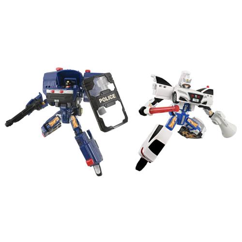 タカラトミー(TAKARA TOMY) トミカ ジョブレイバー TJBDX ポリスブレイバー 画策隊＆付き合い画策隊 W仕掛ける ミニカー 遊び道具 3歳以上
