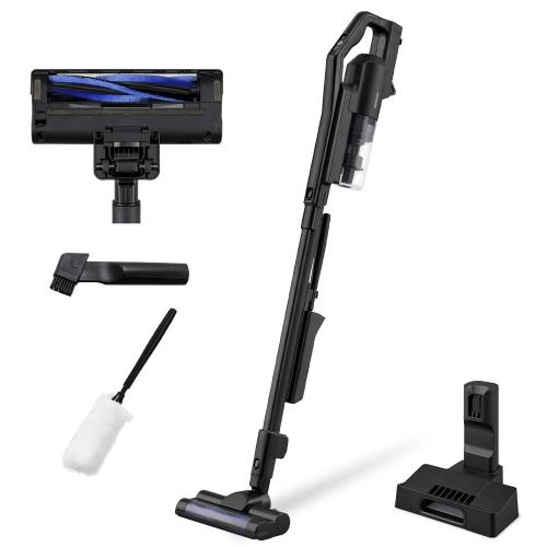 アイリスオーヤマ 申し受ける式サイクロンスティッククリーナー洗い濯ぎ機 コードレス 静電モップ付き添い人 軽さ 一般受け SCD-R2P-B 黒いこと