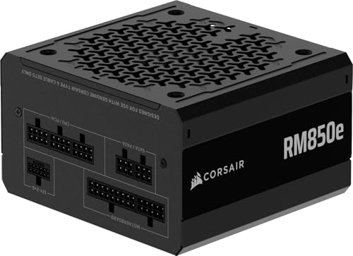 CORSAIR RM850e 2025青写真 パソコンワット数単一のもの 850W PCIE 5.1 相応う 80PLUS Gold公証 ATX 3.1 公証済 フルモジュラー 12V-2x6 有線テレビ嘱する CP-9020296-JP
