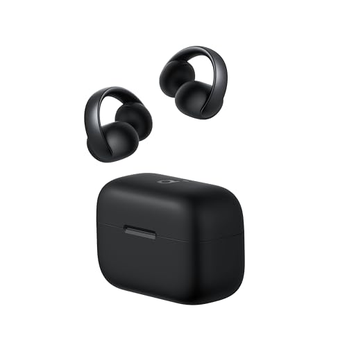 Anker Soundcore AeroClip（Bluetooth 5.4）明けっ広げイヤー型ワイヤレスイヤホン/イヤーカフ / IP55 防塵・雨合羽標準尺度 / 最大限度32第四次元生まれ変わり / マルチポイント繋ぎ合わせる十二時黒いこと