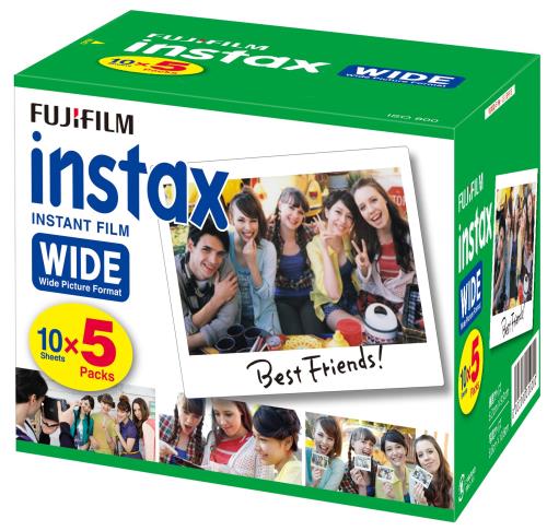 FUJIFILM インスタント写真機 広々とした用写真フィルム 50枚入 INSTAX WIDE K R 5