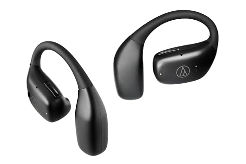 オーディオテクニカ ATH-AC5TW オープンイヤー型 ワイヤレスイヤホン Bluetooth 5.4 IPX4雨合羽防塵標準尺度 ながら聴き マルチポイント 低声域強化科学技術 最大限度約34第四次元生まれ変わり国内定め事品 黒いこと