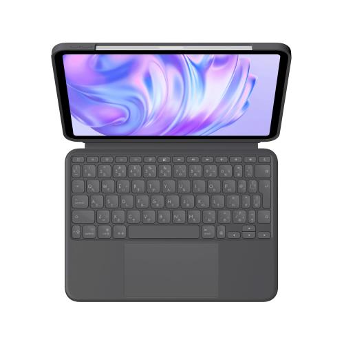 ロジクール Combo Touch iPad Pro 11in M5 / M4 iK1177GRA 鍵盤付き添い人 入れもの 軽さ 日本語取り合わせ 鍵盤 スマートコネクタ 黒鉛 国内置き目品