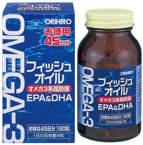５個書き割り フィッシュオイル 180粒 オリヒロ