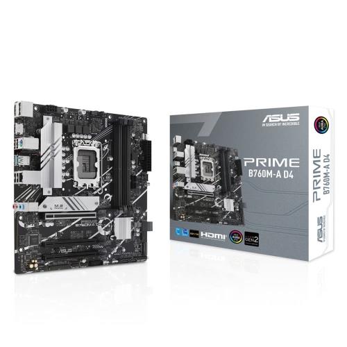 ASUS PRIME B760M-A D4 intel 第14・13・12時人 中央処理装置相応う LGA1700 B760 積み上げる DDR4 mATX 母ちゃんゲーム盤/国内定まり代わりになる店品