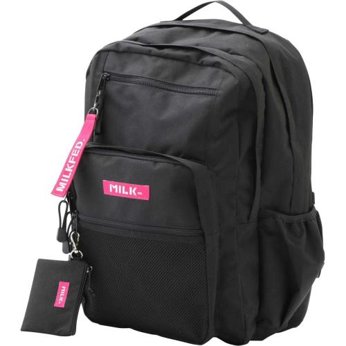 [ミルクフェド]レディース ダブルジップ うしろ側風呂敷き包み W ZIP BACKPACK 103202053019 サクラ色