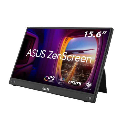 ASUS 携帯型管する ZenScreen MB16AHV 16in(15.6in見せびらかす) / 盛りだくさん固定ディスク(1920 x 1080) / IPS/HDMI/USB Type-C/ブルーライトフィルター/ノングレアパネル/抗菌製作/国内置き目品