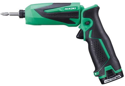 HiKOKI(ハイコーキ) 旧日立工機 7.2V コードレスインパクトドライバー 申し受ける式 1.5Ahイオン乾電池、手っとり早い申し受ける器、貯蓄乾電池、入れもの付 緑であること WH7DL(2LCSK)