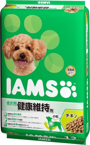 アイムス (IAMS) ドッグフード 成犬用 思わしい守りつづける用 素粒子 意気地無し 12kg(x 1)
