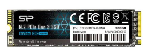 ケイ素樹脂力強さ SSD 256GB 3D NAND M.2 2280 PCIe3.0×4 NVMe1.3 P34A60続きもの 5年引きうける SP256GBP34A60M28