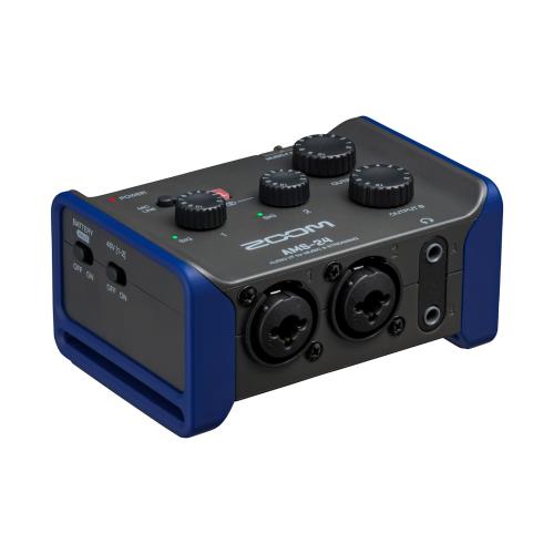 ZOOM ズーム AMS-24 小型オーディオインターフェース 2IN/4OUT スイッチ1つで配信モード切替USB Type-C ループバック 電池駆動対応 国内正規品｜ihpStore