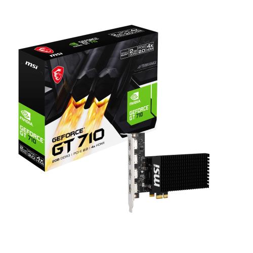 MSI GT 710 2GD3H 4HDMI グラフィクスゲーム盤 VD9284