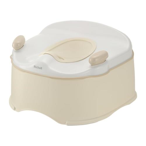 リッチェル(Richell) トイサポ 便器 ベージュ 抗菌産業 便器：1才頃～、助けること便座(手持ち部分付)：1才6カ月頃～4才頃、助けること便座(手持ち部分なし)：2才頃～4才頃、足つき：1才6カ月頃～6才頃