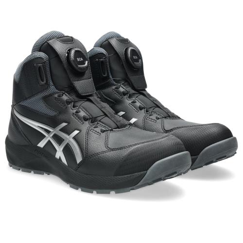 [アシックス] ワーキング 安全性のある靴/進め方靴 ウィンジョブ CP314 BOA JSAA A種先芯 BOA 人工なめし革 御機嫌取りすてる 3E ユニ一発やる成年者 黒いこと/純一無雑しろがね色 26.5 糎 3E