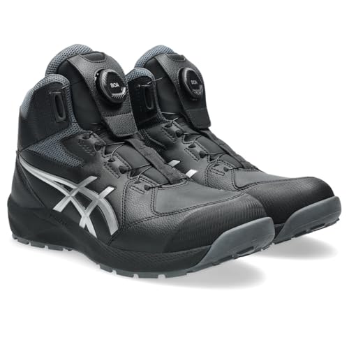 [アシックス] ワーキング 安全靴/作業靴 ウィンジョブ CP314 BOA JSAA A種先芯 BOA 人工皮革 ハイカット 3E ユニセックス大人 ブラック/ピュアシルバー 26.0 cm 3E｜ihpStore