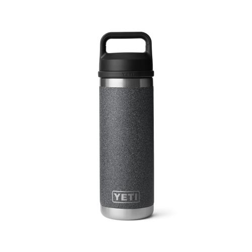 YETI (イエティ) Rambler 18薬局衡オンス壜 手抜かり押しとどめる 無意味さ断熱 ステンレス鋼スチール写真 チャグキャップ付き添い人 黒いこと石ころ