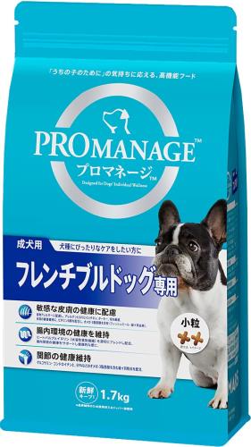 プロマネージ ドッグフード 成犬用 フレンチブルドッグ専用 1.7kg×6個 (容れもの売りわたす)