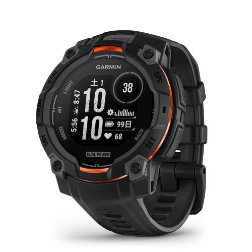 ガーミン(GARMIN) Instinct 3 45mmサイズ Dual Power Black Bezel with Black Band 010-02934-30 ランニング・ゴルフ・登山・サイクリング等30種類以上対応Android/iOS対応Suica機能搭載ビジネスシーンもOK日本正規品｜ihpStore