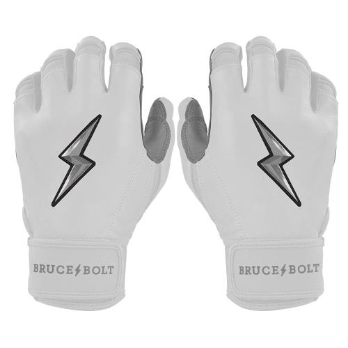 BRUCE BOLT バッティンググローブ クロームシリーズ ショートカフ, ホワイト 野球 グローブ, ユースL｜ihpStore