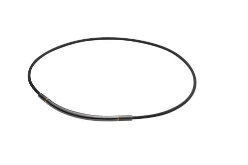 ファイテン(phiten) ネックレス RAKUWAネック メタックス ラウンド ブラック/ゴールド 40cm|ihpStore