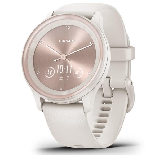 GARMIN(ガーミン) vivomove Sport Peach Gold/Ivory ハイブリッドスマートウォッチ 日本正規品 小｜ihpStore