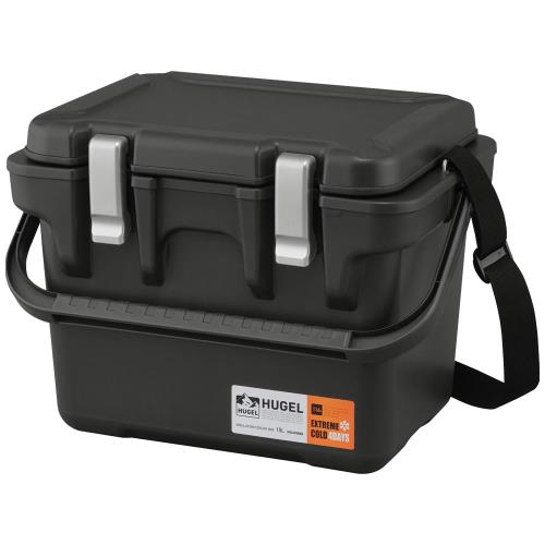 HUGEL 真空断熱クーラーボックス 15L VITC-15 チャコールグレー|ihpStore