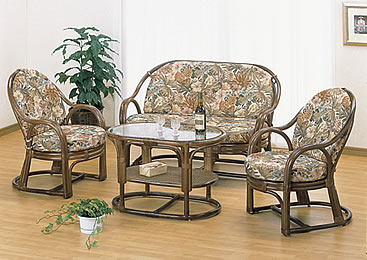 楽天市場】籐 ラタン 籐家具 椅子 テーブル セット 3点セット