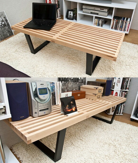 Ii Kaguyahime Platform Bench Nelson Bench 120cm George Nelson