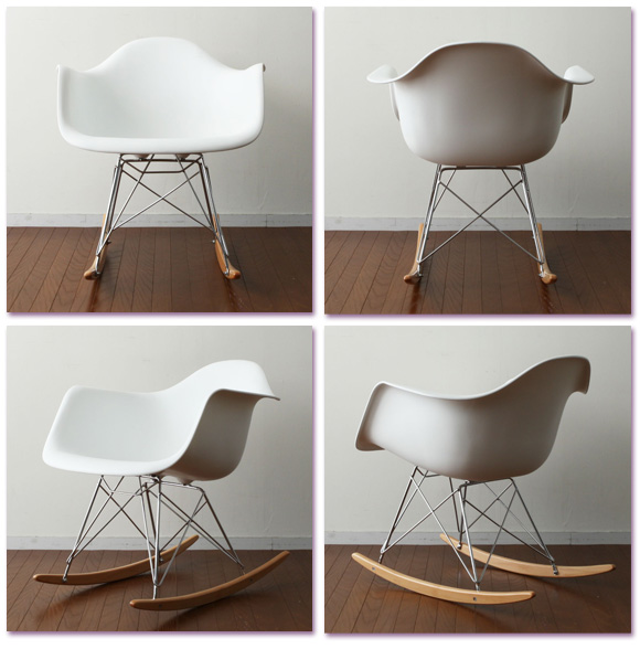 イームズ EAMES リプロダクト ロッキングチェア ホワイト 鹿児島+