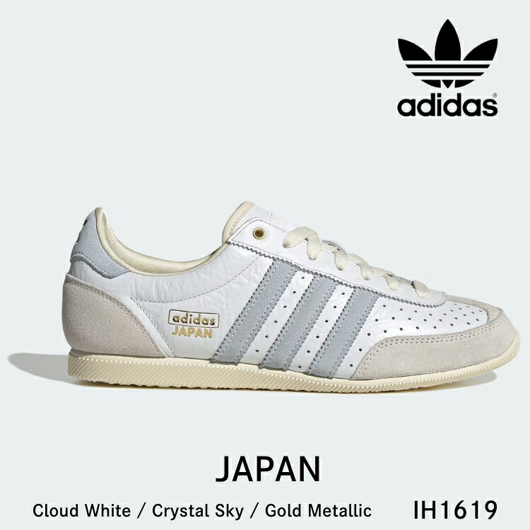 アディダス スニーカー adidas スニーカー Japan ジャパン IH1619 Cloud White / Crystal Sky / Gold Metallic シューズ メンズ レディース 成人男性用 成人女性用【中古】未当て嵌める品