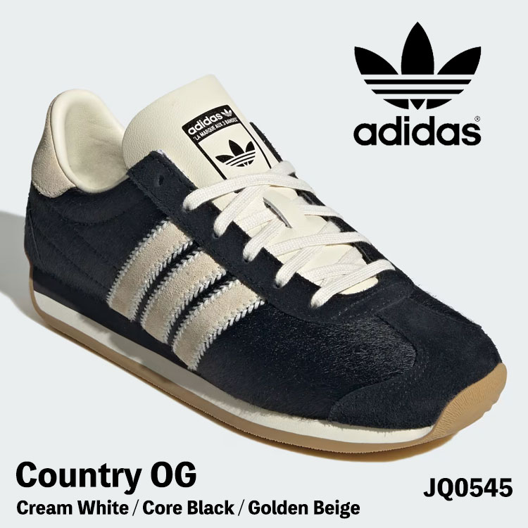 アディダス オリジナルス スニーカー adidas Originals スニーカー カントリー OG JQ0545 Cream White / Core Black / Golden Beige クリーム ホワイト コアブラック ゴールデン ベージュ シューズ【中古】未使用品|イイコレ!