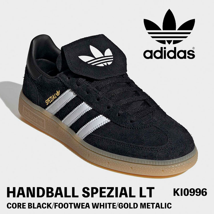 アディダス オリジナルス スニーカー adidas Originals スニーカー HANDBALL SPEZIAL LT KI0996 CORE BLACK / FOOTWEA WHITE / Gold Metallic ハンドボール スペツィアル 黒いこと 白いこと メンズ レディース シューズ【中古】未当て嵌める品