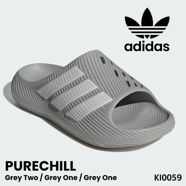アディダス サンダル adidas サンダル メンズ レディース PURECHILL ピュアチル Grey Two / Grey One / Grey One グレーツー グレーワン KI0059 シューズ【中古】未使用品|イイコレ!