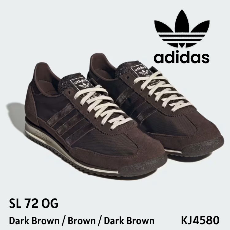 adidas スニーカー アディダス スニーカー SL 72 OG KJ4580 Dark Brown / Brown / Dark Brown うす暗い赤銅色 赤銅色 シューズ【中古】未当て嵌める品