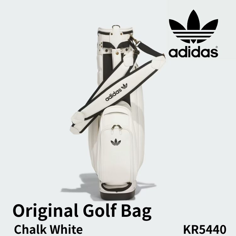 adidas ゴルフバッグ アディダス ゴルフバッグ メンズ レディース Original Golf Bag オリジナルス ゴルフバッグ Chalk White チョークホワイト KR5440【中古】未使用品|イイコレ!