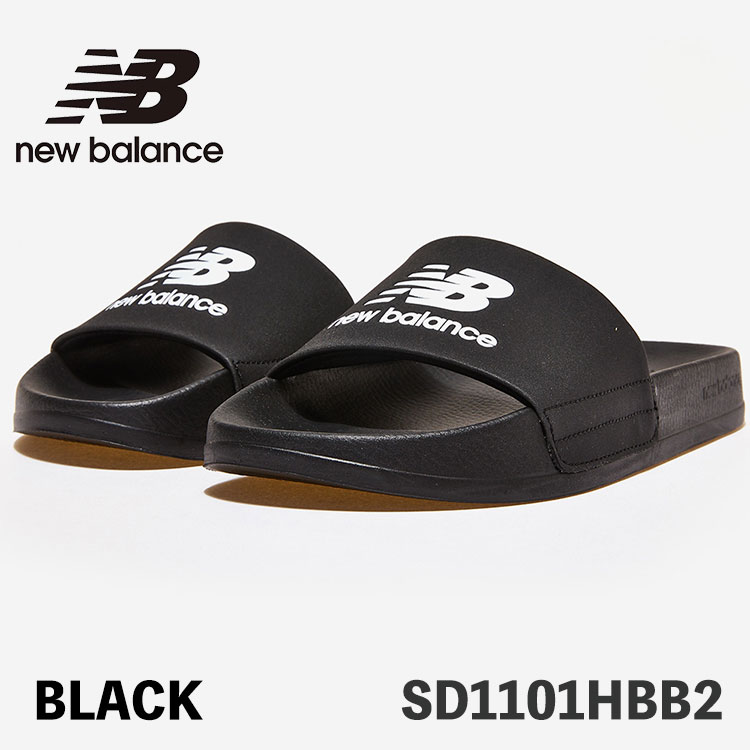 ニューバランス サンダル スライドサンダル New Balance SD1101HBB2 BLACK ブラック【中古】未使用品
