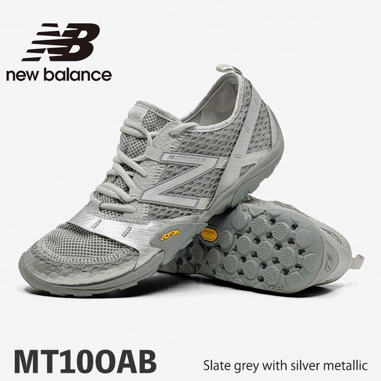 ニューバランス スニーカー New Balance スニーカー MT10OAB New Balance Minimus（ミニマス）Slate grey with silver metallic シルバー グレー シューズ【中古】未使用品｜イイコレ！