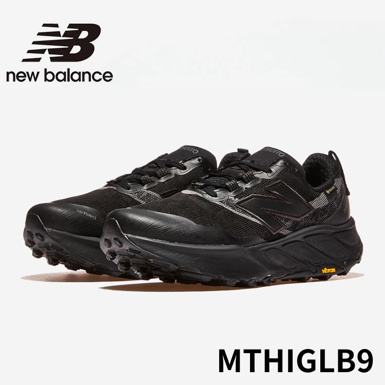 ニュー平衡にする スニーカー New Balance スニーカー Fresh Foam X Hierro v9 MTHIGLB9 BLACK 黒いこと シューズ【中古】未当て嵌める品