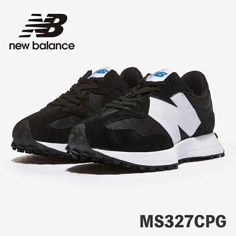 ニューバランス 327スニーカー ブラック/ホワイト28cm ニューバランス 327 ブラック ホワイト N - sneakerman.store