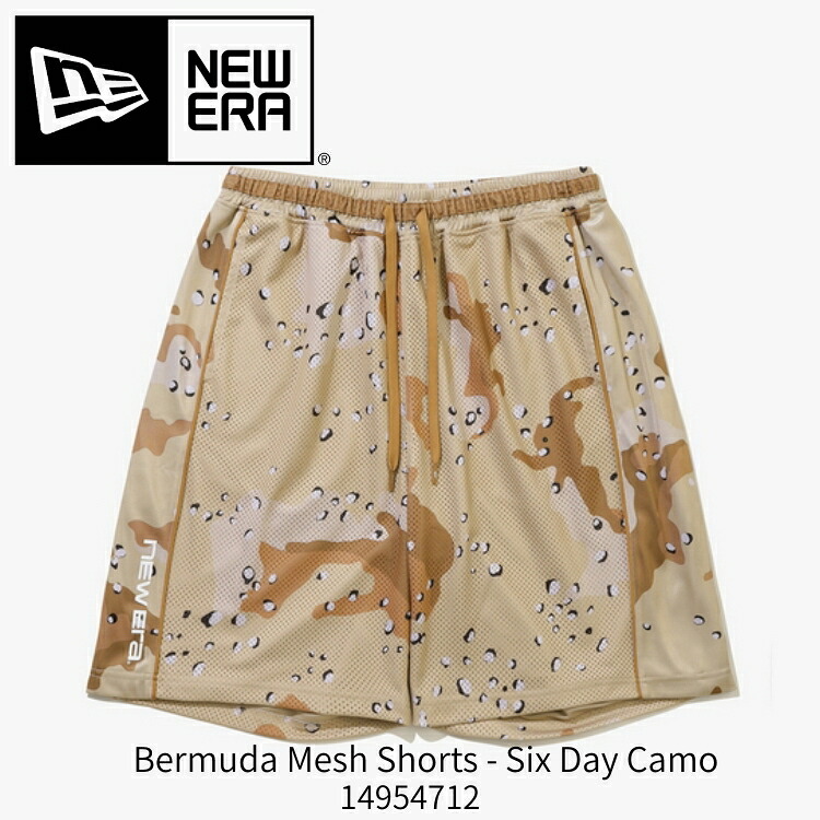 ニューエラ ショートパンツ NEW ERA ショートパンツ Bermuda Mesh Shorts Six Day Camo バミューダ メッシュ ショート シックス デイ カモ ウェア デザートカモ【中古】未使用品｜イイコレ！