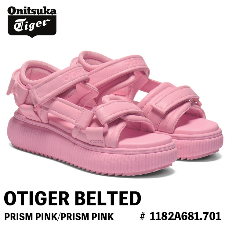 オニツカタイガー サンダル Onitsuka Tiger サンダル レディース OTIGER BELTED オー虎 呼びりんテッド PRISM PINK/PRISM PINK プリズム さくら色 # 1182A681.701 シューズ レディース