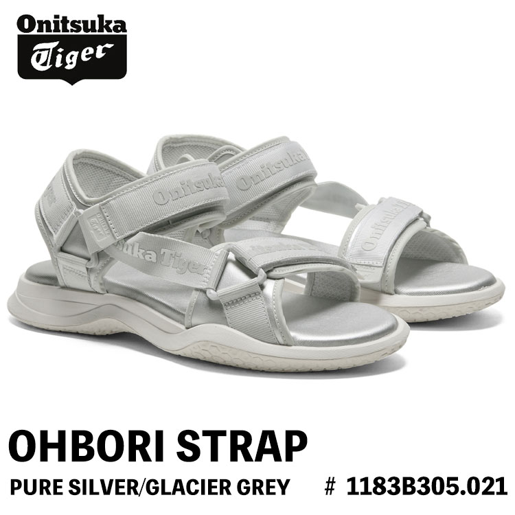 オニツカタイガー サンダル Onitsuka Tiger サンダル OHBORI STRAP オーボリ 同盟罷業さあ美 PURE SILVER/GLACIER GREY 純一無雑しろがね色/グレイシャーグレー # 1183B305.021 シューズ メンズ レディース