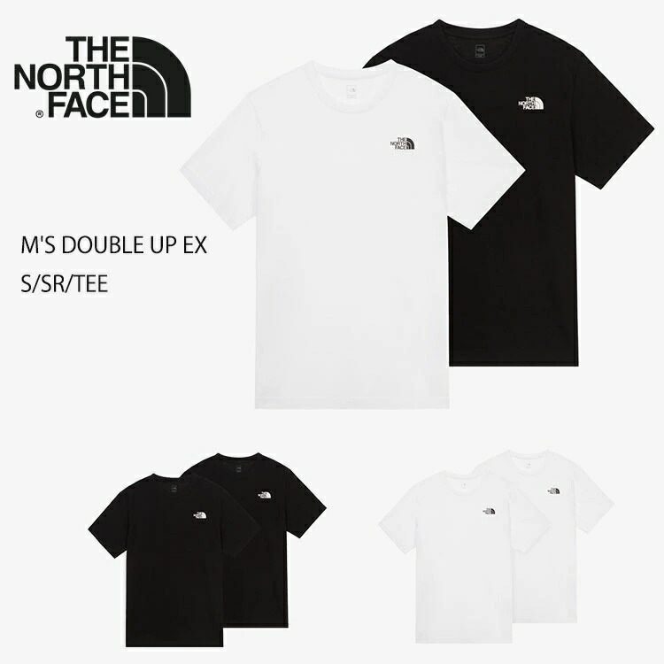 ノースフェイス Tシャツ 半袖 THE NORTH FACE M'S DOUBLE UP EX S/SR/TEE ダブルアップEX半袖Tシャツ NT7UR37A/ NT7UR37B / NT7UR37C 2枚組 2枚セット パックT ウェア【中古】未使用品
