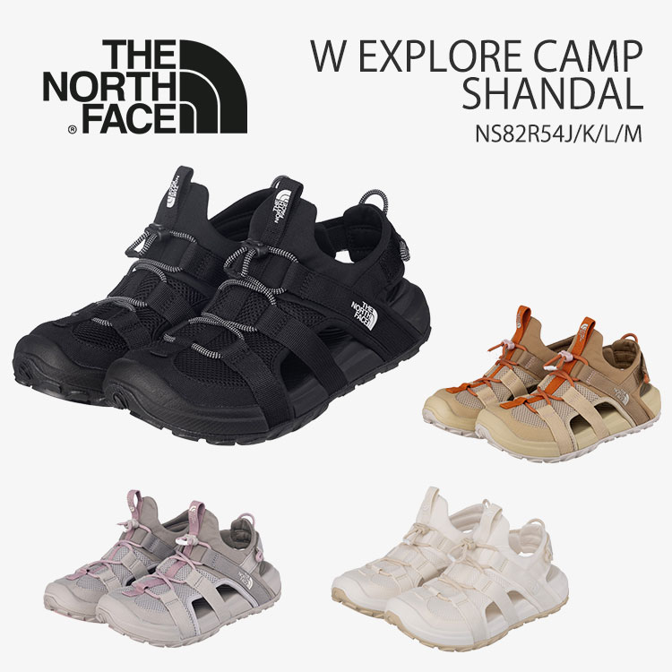 北の方人間の顔 サンダル THE NORTH FACE W EXPLORE CAMP SHANDAL 運動競技サンダル ウィメンズ NS82R54J / NS82R54K / NS82R54L / NS82R54M【中古】未当て嵌める品