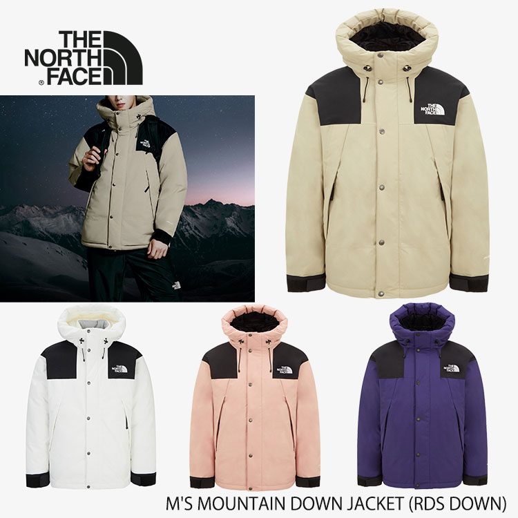 ノースフェイス ダウン ゴアテックス メンズ ジャケット THE NORTH FACE GORE-TEX M'S MOUNTAIN DOWN JACKET (RDS DOWN) マウンテン ダウン ジャケット NJ1DQ04A/C/D/E LIGHT_BEIGE CREAM PASTEL_PINK PURPLE ウェア【中古】未使用品